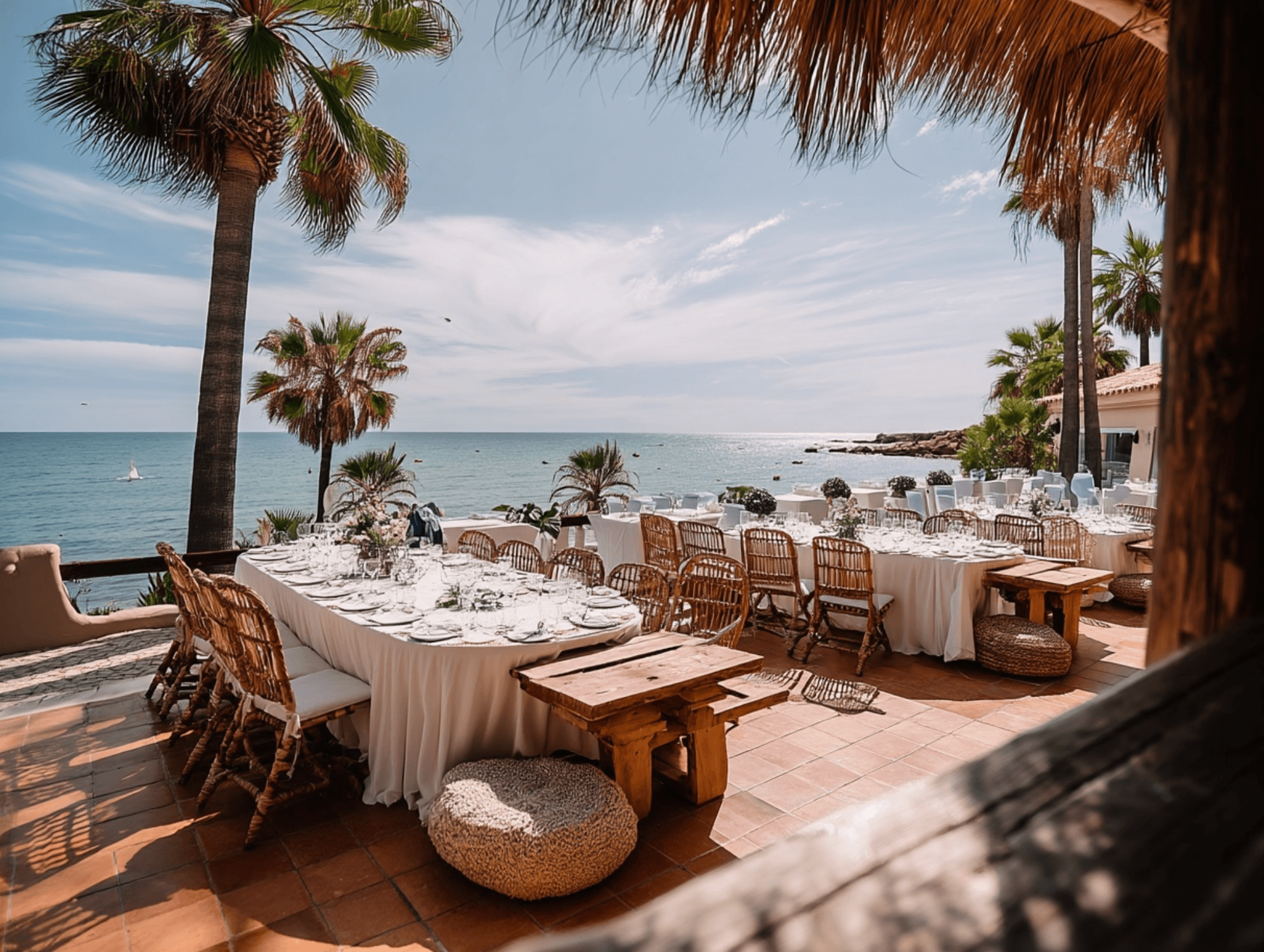 Cerimónia de casamento boho beach